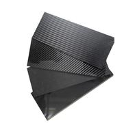 Hoja de fibra de carbono 3K-100mm x 250mm-alta dureza y peso ligero-Panel de fibra de carbono 100% puro, 1 Uds.(1.0mm twill matte)