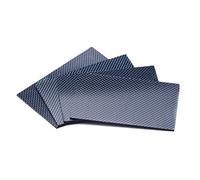 Hoja de fibra de carbono 3K de 75x125 mm - Panel de fibra de carbono liviano de alta resistencia for proyectos de bricolaje y equipos mecánicos 1 pieza(75x125x4.0mm Glossy)