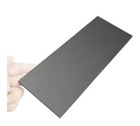Hoja de fibra de carbono de alta dureza 3K, panel de carbono de 100 x 250 mm, 1/2/3 mm de grosor, acabado mate, hoja de fibra de repuesto