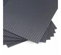 Hoja de fibra de carbono de sarga 3K de - 75x125 mm, espesor versátil for modelos RC y más - 1 pieza(3.0mm twill matte)