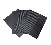 Hoja de fibra de carbono mate de sarga 3K-245x395mm, tablero de Material de modelo de 0,5mm-5mm de espesor, 1 Uds.(0.5mm Twill Matte)