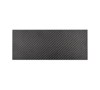Hoja de fibra de carbono pura de alta dureza 3K de 100x250 mm - Material de modelo de fibra de carbono mate de sarga for corte y soporte(3mm)