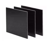 Hoja de fibra de vidrio， 1 pieza de placa de plantilla de fibra de vidrio negra de 0,2 a 4 mm de espesor, placa de fibra de vidrio epoxi FR4 G10 de fibra de vidrio 3D for antiestático(0.5mm)