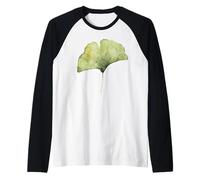 Hoja de Ginkgo Biloba Camiseta Manga Raglan