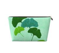 Hoja de Ginkgo Biloba de Acuarela, Bolsa de Maquillaje Bolsa de cosméticos Bolsa de artículos de tocador de Viaje portátil Bolsa de artículos de tocador