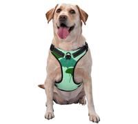 Hoja de Ginkgo Biloba en Acuarela,Arnés para Mascotas, arnés Reflectante Ajustable para Perros,M