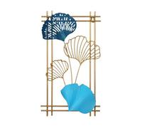 Hoja de ginkgo de metal para pared - Hoja de ginkgo 3D de metal Ginkgoo decoración de pared - Ginkgoo 3D de metaall elegante decoración de pared decoración del hogar para sala de estar dormitorio H