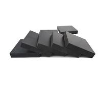 Hoja de goma de silicona, 1 Uds. Almohadilla de junta de amortiguación de hojas negras, placa cuadrada amortiguadora de 50x50mm 100x100mm(100mm x 100mm x 10mm)