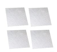 Hoja de guía de onda de mica para horno microondas, placa aislante resistente a altas temperaturas para reparación, 13 x 13 cm, 0,4 mm de grosor, paquete de 4