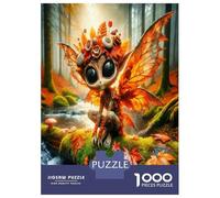 Hoja de Hadas otoñal 1000 Piezas Puzzle Vibración encantada otoñal Set De Puzzle, Cartón Premium - Antiestrés Y Decoración, Regalo para Mujeres Y Hombres, Entrena El Cerebro 70x50cm/1000pcs