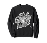 Hoja de Hibisco Arte Lineal Botánica Sudadera
