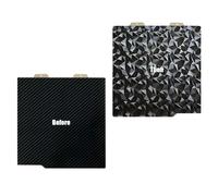 Hoja de impresión en bruto de 184 mm, patrón de piedra de fibra de carbono para PETG, ABS, PC, DAD, resistente al calor, fácil y ordenada, placa de construcción PEI para PETG, ABS, TPU