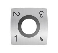 Hoja de insertos de torno 1 cuchilla cuadrada de carburo de 4 filos, cabezal de repuesto helicoidal for cepilladora de madera, 15 x 15 x 2,5 mm