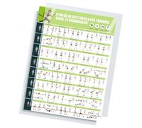 Hoja de instrucciones Manual de acondicionamiento físico Gráfico de póster Guía de acondicionamiento físico con instrucciones detalladas para entrenamientos efectivos Entrenamiento Tabla de ejercicios