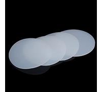 Hoja de junta de silicona Silicone Mats Round, Dia 30mm To 220mm Thickness 1mm 2mm 3mm 5mm Seal Gaskets Pad, White Solid Rubber Sheet 5pcs(100mm x 5mm)