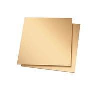 Hoja de latón, 2 piezas Placa de latón Hoja de metal 99% Placa de cobre for suministros industriales Artesanía en metal, 200 mm x 200 mm x 1,5 mm(200mm x 200mm x 2mm)