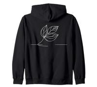 Hoja de Limón Arte Lineal Aficionado a Las Plantas Sudadera con Capucha