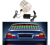 Hoja de luz LED para coche con tecnología de parpadeo de ritmo para detección de frecuencia de audio y compatibilidad de energía de vehículo de 12 V CC