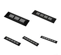 Hoja de malla de ventilación de aleación de aluminio para armarios y armarios para mejorar el intercambio de aire sin asistencia mecánica (50 x 150 mm)