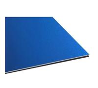 Hoja de metal decorativa Láminas de aluminio satinado cepillado con chorro aren.a for grabado, 1 x 100 mm, lámina anodizado for tarjetas presentación, unidad(Sapphire blue)