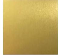 Hoja de metal decorativa Material de marcado aluminio fino grabado con láser, grosor 0,8/0,5/1 mm, lámina anodizado antihuellas, 1 pieza(Gold,0.5x100X100mm)
