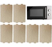 Hoja de Mica,6 unidades Placas Mica Microondas,Placas de Mica Hojas,Hojas de Lámina de Mica,Placa de Mica Cortable,Placa Mica Microondas Universal,para Horno de Microondas