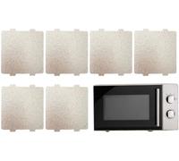 Hoja de Mica,6 unidades Placas Mica Microondas,Placas de Mica Hojas,Hojas de Lámina de Mica,Placa de Mica Cortable,Placa Mica Microondas Universal,para Horno de Microondas