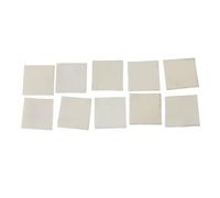 Hoja de mica Láminas de mica transparente natural universales, espesor 0,1 mm, ancho 21 mm/50, placas experimentales, 1000 unidades(21X21X0.1MM)