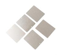 Hoja de mica para microondas, 5 piezas de 104 x 85 mm, junta aislante ignífuga, lámina de disipación de calor de mica de calefacción eléctrica para reparación de horno microondas