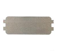 Hoja de mica para microondas, paquete de 2 placas resistentes a altas temperaturas, cubierta de aislamiento personalizable para una cocción segura, pieza de repuesto plateada (E)