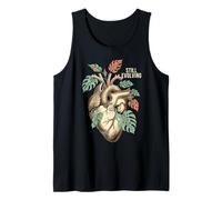 Hoja de Monstera corazón anatómico todavía en evolución Camiseta sin Mangas