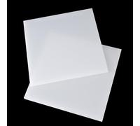 Hoja de nailon blanco mate, 2 uds., 300x400mm, tablero de plástico rígido de 2-30mm de espesor for piezas mecánicas y fabricación de modelos(3mm)