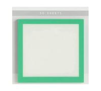 Hoja de notas autoadhesiva transparente para planificadores de libros, tareas de oficina, bloc de notas, diseño de purpurina translúcida, hojas adhesivas transparentes