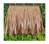 Hoja De Palma De Simulación De Paja Teja Artificial PE Pelo Hierba Retardante De La Llama De Paja De Plástico Glorieta Decoración De Techo De Paja Falsa(Yellow b,6pcs)