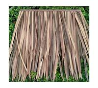 Hoja De Palma De Simulación De Paja Teja Artificial PE Pelo Hierba Retardante De La Llama De Paja De Plástico Glorieta Decoración De Techo De Paja Falsa(Yellow c,15pcs)