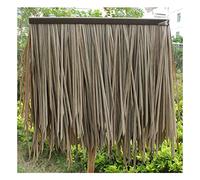Hoja De Palma De Simulación De Paja Teja Artificial PE Pelo Hierba Retardante De La Llama De Plástico Paja Casa De Campo Decoración(Yellow a,10pcs)
