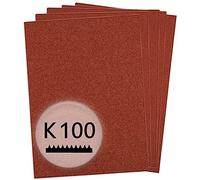 Hoja de papel de lija kwb 230x280 mm de corindón con granulación 100, buena adherencia y soporte de papel robusto para el lijado basto de madera y metal