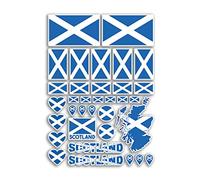 Hoja de pegatinas A4 con banderas de Escocia, pegatinas de vinilo - País de Escocia Europa Mundial Bandera Nacional Vacaciones Viajes Vacaciones Coche Estética #80009