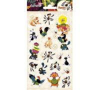 Hoja de pegatinas Totum Anansi de Spin - pegatinas coloridas para pasatiempos para niños