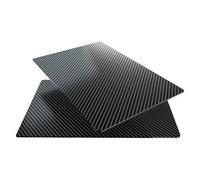 Hoja de placa de fibra de carbono 3K de 240 x 490 mm, grosor del panel de carbono de alta resistencia, 0,5 mm-5 mm (1,5 mm, liso brillante)