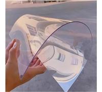 Hoja de policarbonato transparente para techos de 1 mm, resistente a la lluvia, a prueba de rayos UV, panel de cristal para exteriores, plástico rígido de repuesto para cobertizos, tamaño 122 x 200 cm