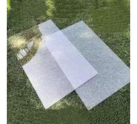 Hoja de policarbonato transparente para techos, panel de protección UV sólido para cobertizos, ventanas, techos, manualidades, fácil de cortar y doblar, uso industrial y doméstico, plástico acrílico