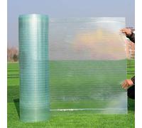 Hoja de policarbonato transparente para techos, paneles de 0,8 mm resistentes a los rayos UV para invernaderos, cobertizos, cocheras y garajes, lámina de fibra de vidrio a prueba de lluvia (ancho x