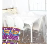 Hoja de polvo de polietileno grande al aire libre impermeable cubierta de muebles LDPE hoja protectora de plástico transparente cubierta de polvo protector de piso de plástico transparente para sofá