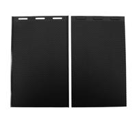 Hoja de prensa de cera de abejas, prensa de base de cera de abejas duradera y flexible de silicona para hacer panales de apicultura, 2 piezas de 5,4 mm de grosor, tamaño grande, (Negra)