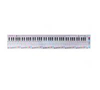 Hoja de referencia de piano portátil 88, textura de PP, sistemas de notación ergonómica, ayuda de aprendizaje para aprender piano portátil, guía de digitación