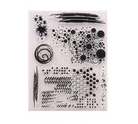 Hoja de sello de silicona transparente para álbum de recortes T1336 Carpeta de estampado de copos de nieve