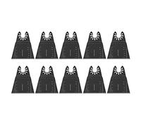 Hoja de Sierra, 10 Piezas Hoja de Sierra Oscilante de Acero de 65 Mm Alta Resistencia y Dureza Diseño Profesional Ajuste Universal Adecuado para Cortar, Cortatubos