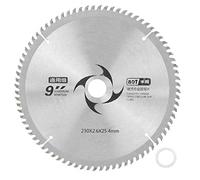Hoja de Sierra Circular de carburo de 230 x 2 , 4 x 25 , 4 mm Disco de Corte Redondo de Alta precisión Herramienta de Corte de Madera 40T 60T 80T para procesamiento de Madera(80T)