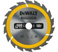 DeWalt DT1931-QZ - Hoja para sierra circular portátil para construcción, 160 x 20 mm, 18D ATB +20º